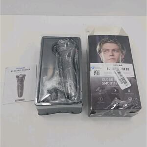 Rategist Electric Shaver 3-In-1 Rechargeable Razor With Nose & Hair Trimmer Atta